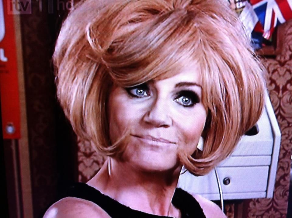 Michelle Collins as Dusty in a scene from Coronation Street